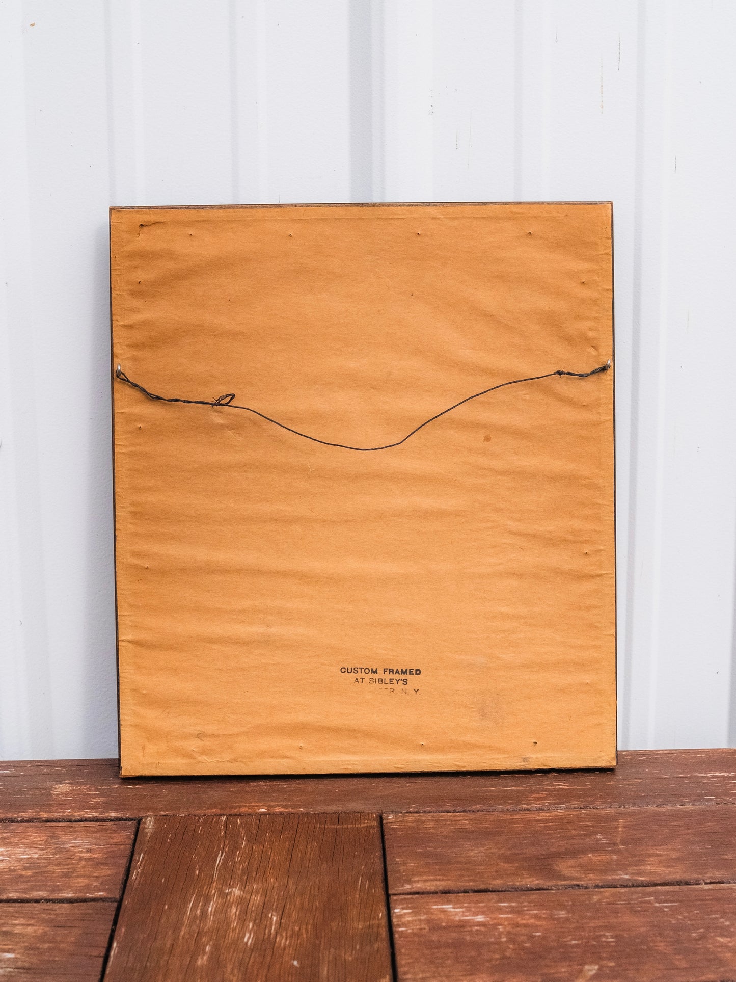 Vintage 1940s/50s Framed "Man on Horse" Etching On Silk Artwork