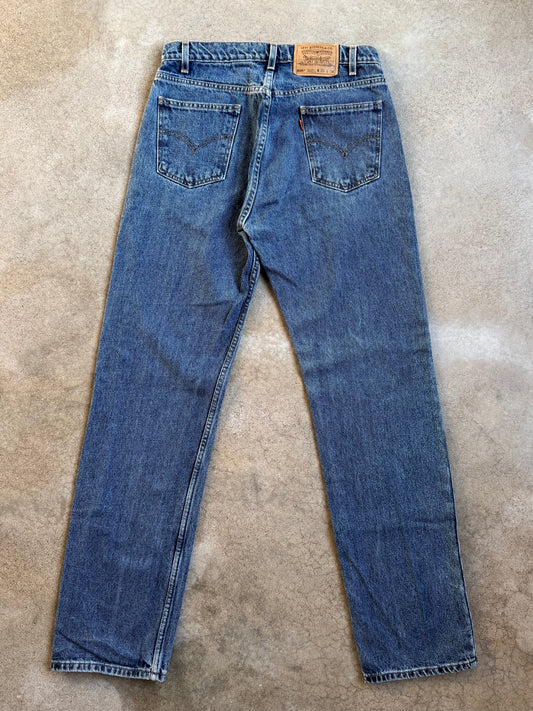 Vintage 1980s Levi's Orange Tab 505 Regular Fit Medium Wash Jeans | 33x34