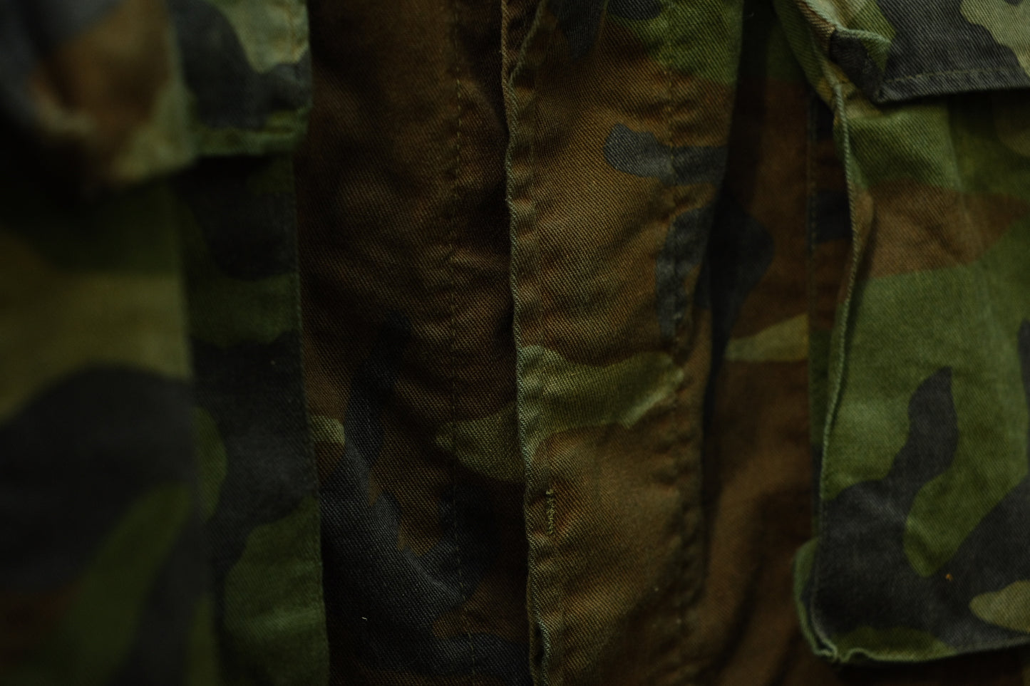 Vintage Vietnam Era Camouflage Cargo Jacket