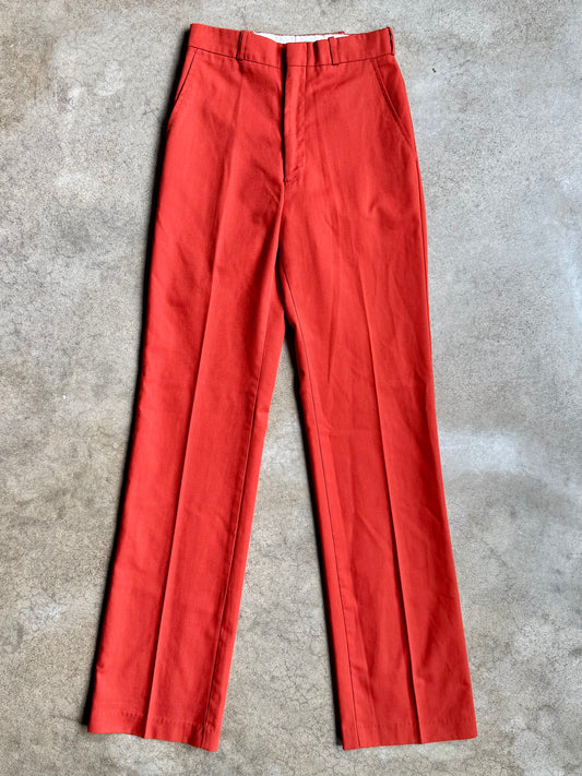 Vintage 1970s Gap Orange Trousers | Waist 25”