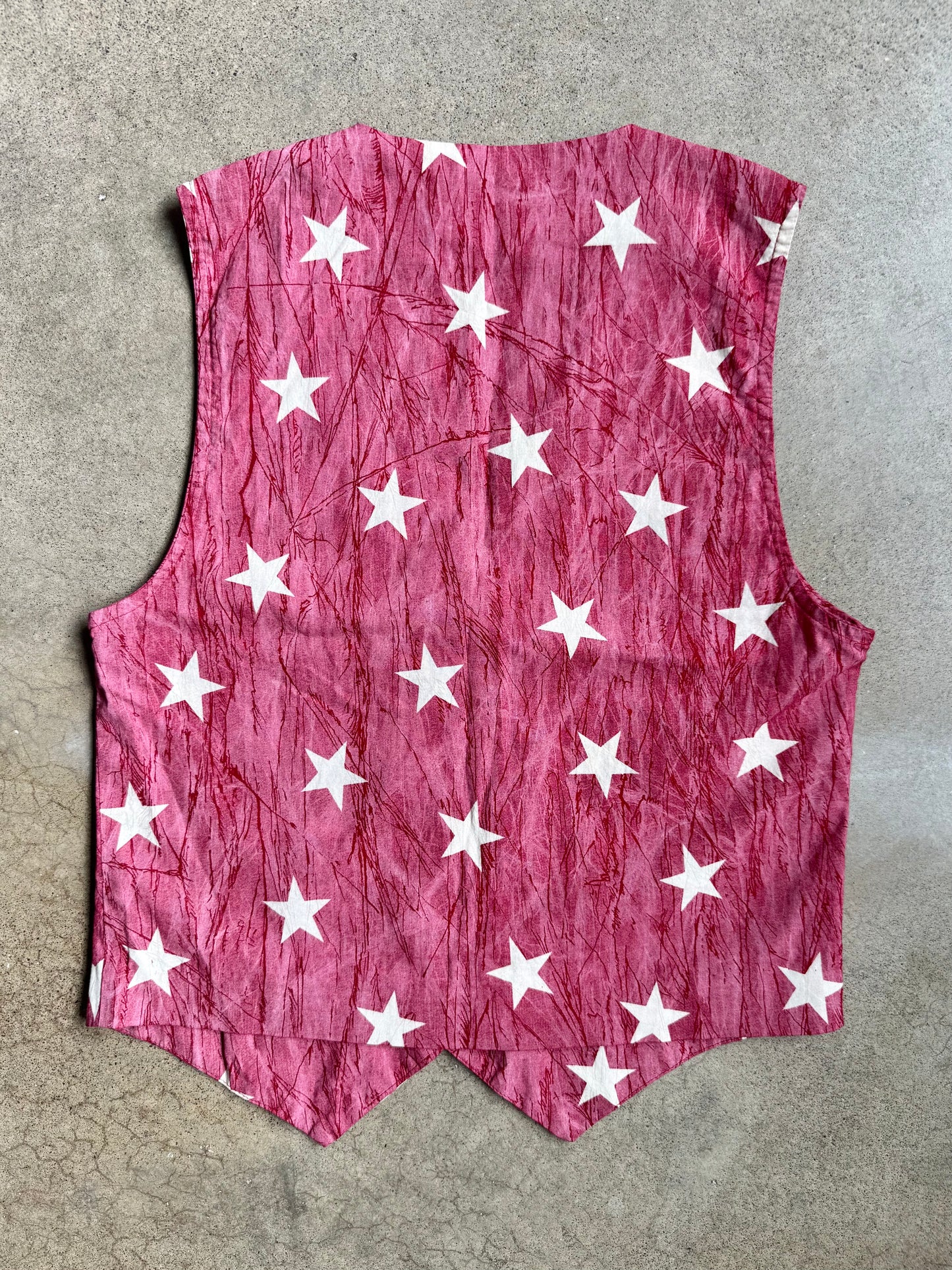 Vintage Cactus Flower Red & White Star Pattern Two-Piece Set
