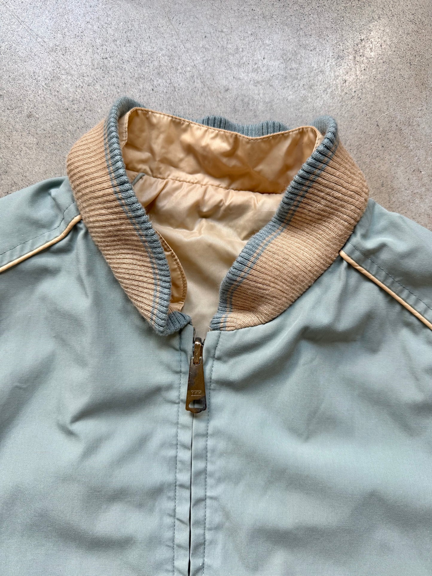 Vintage 1970s/80s JCPenney Active Reversible Zip-Up Windbreaker Jacket | Large
