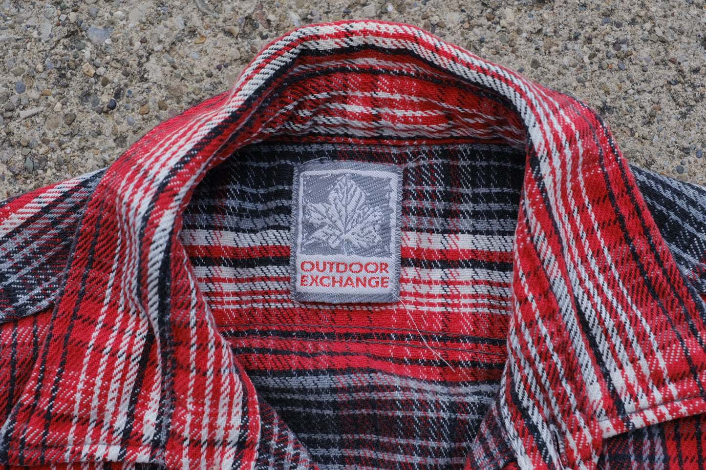 Vintage Outdoor Exchange Red Plaid Flannel