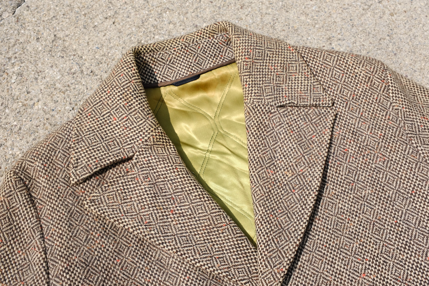 Vintage Van Heusen Wool Overcoat | Tan