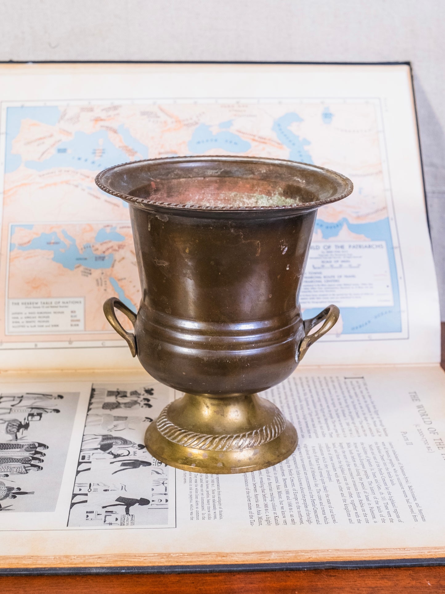Vintage Solid Brass Champagne Bucket