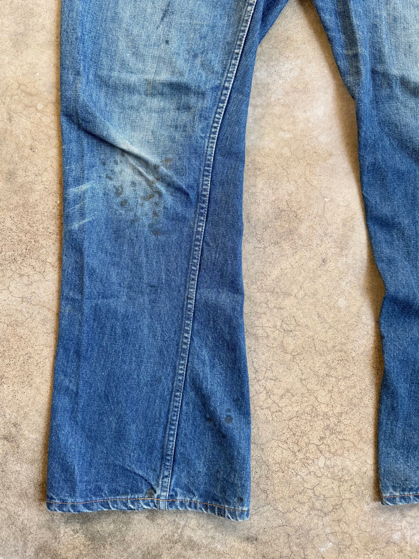 Vintage 1970s Levi's Orange Tab Worn Bootcut Jeans | Waist 40”