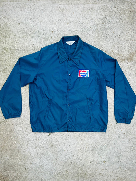 Vintage 1980s ChalkLine Blue Pepsi Jacket | XL