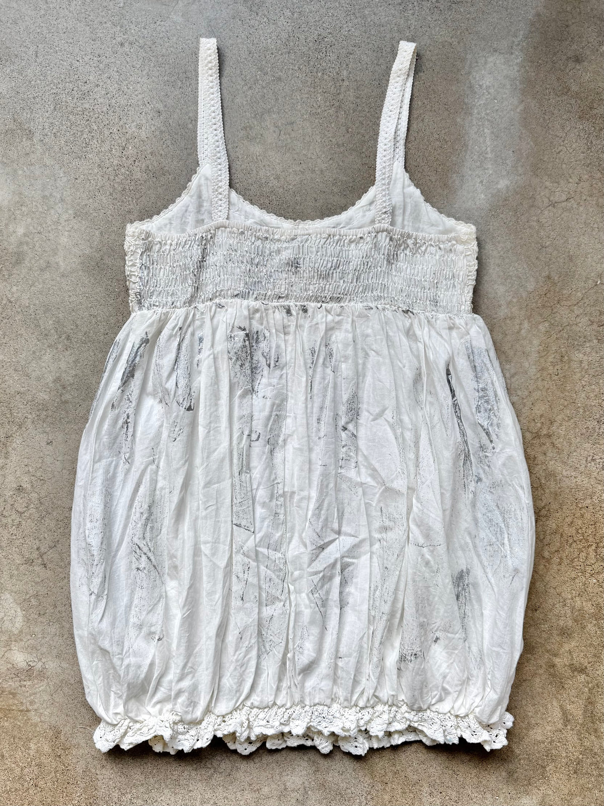 Vintage Y2K Miss Me Embellished Mini Bubble Dress | Large