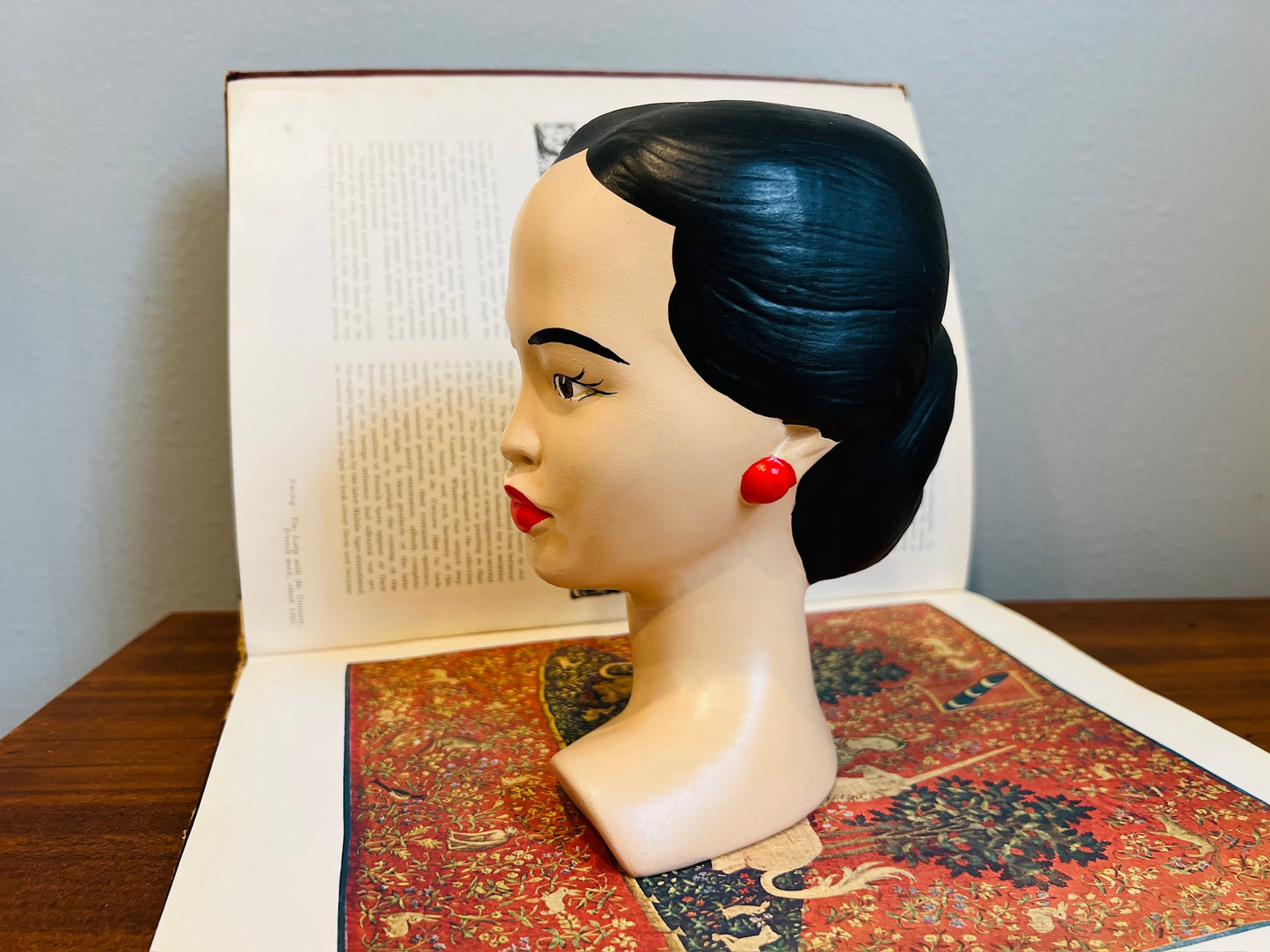 Vintage 1950s/60s Asian Beauty Hand-Painted Bust