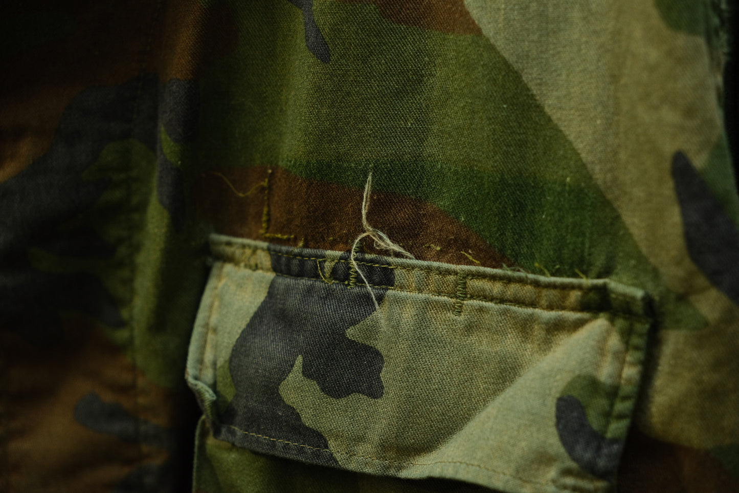 Vintage Vietnam Era Camouflage Cargo Jacket