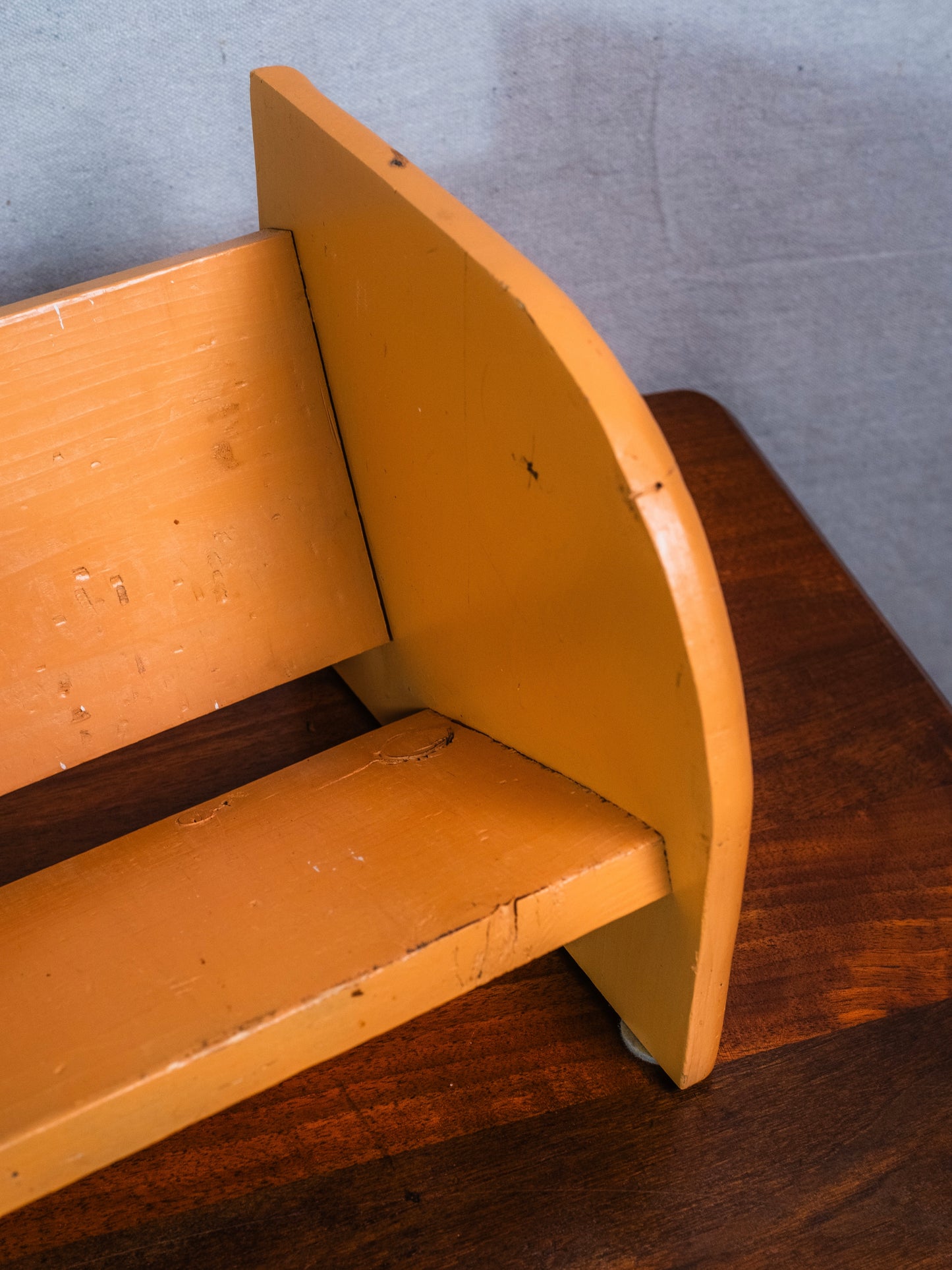 Vintage 1960s Wood Painted Tabletop Book Display
