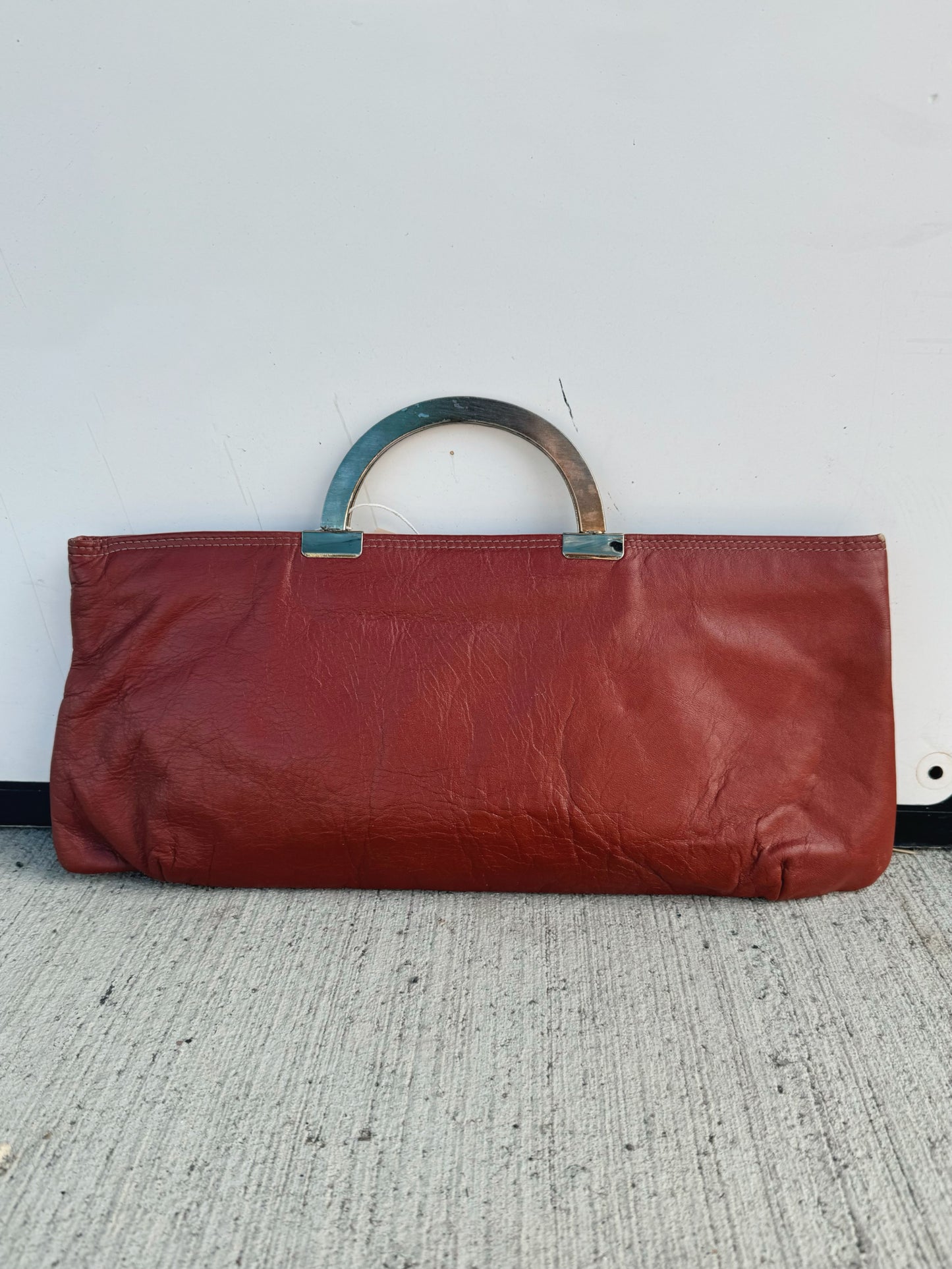 Vintage 1960s Andé Red Leather Handbag