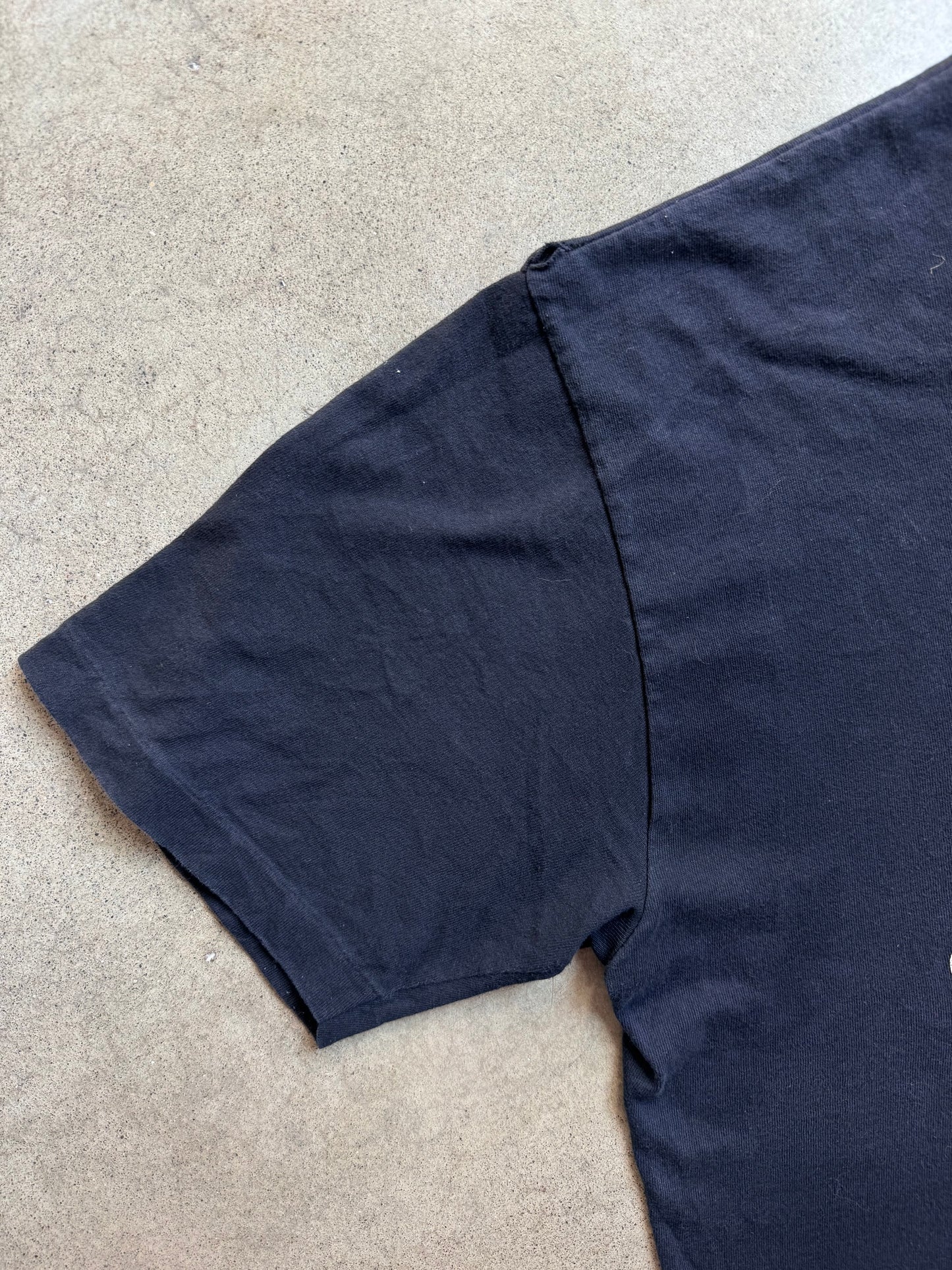 Vintage 1990s Harley Davidson Black Henley Graphic Tee | XXL