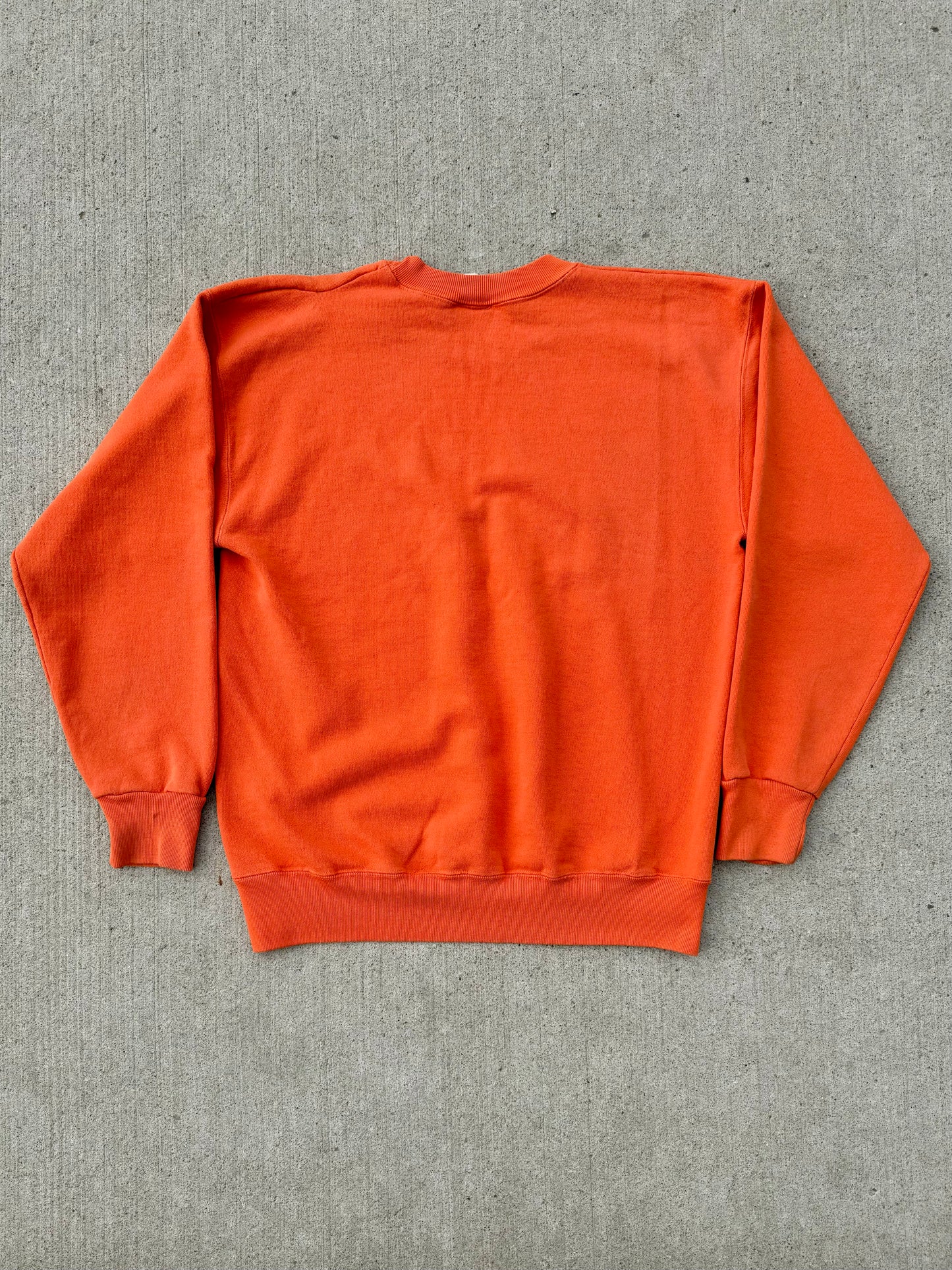 Vintage 1980s Nutmeg Orange Crewneck Sweatshirt | Large