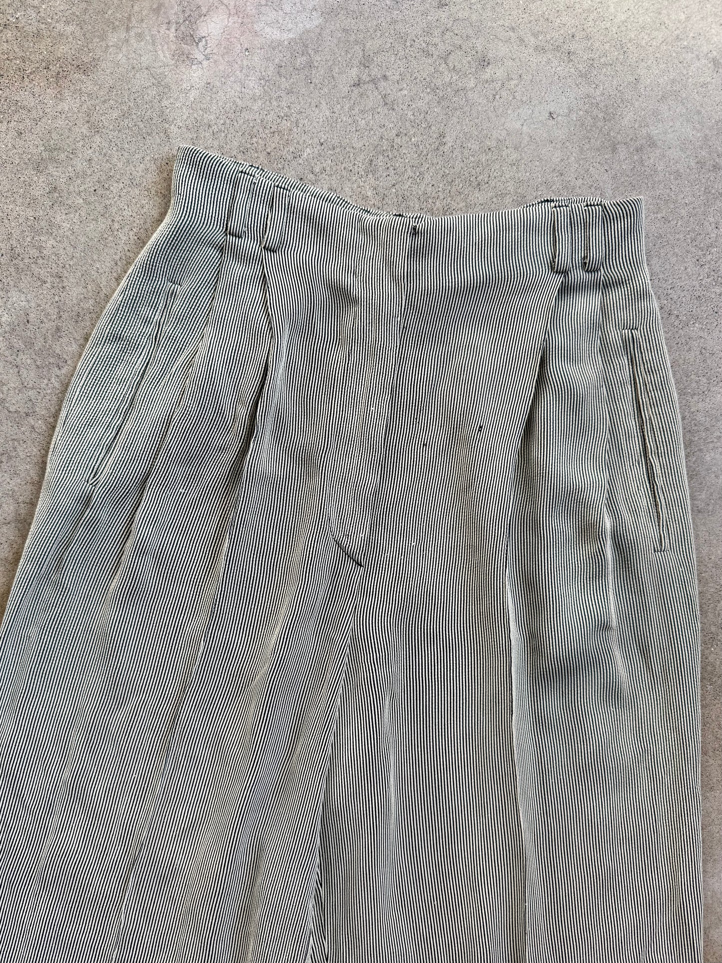 Vintage Giorgio Armani Pinstripe Two-Piece Pant Suit | S/M