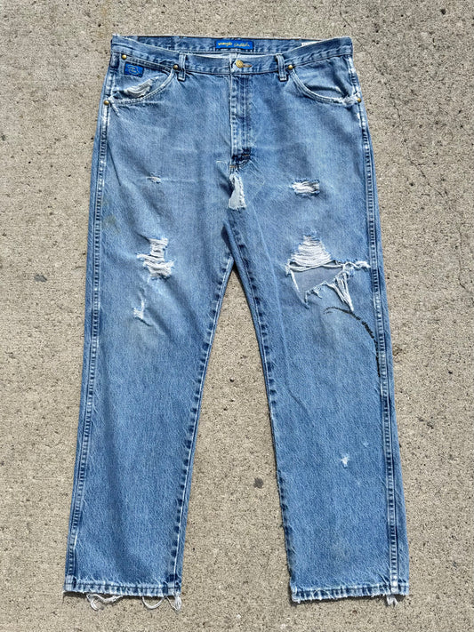 Wrangler Dale Earnhardt Distressed Jeans | Waist 38”
