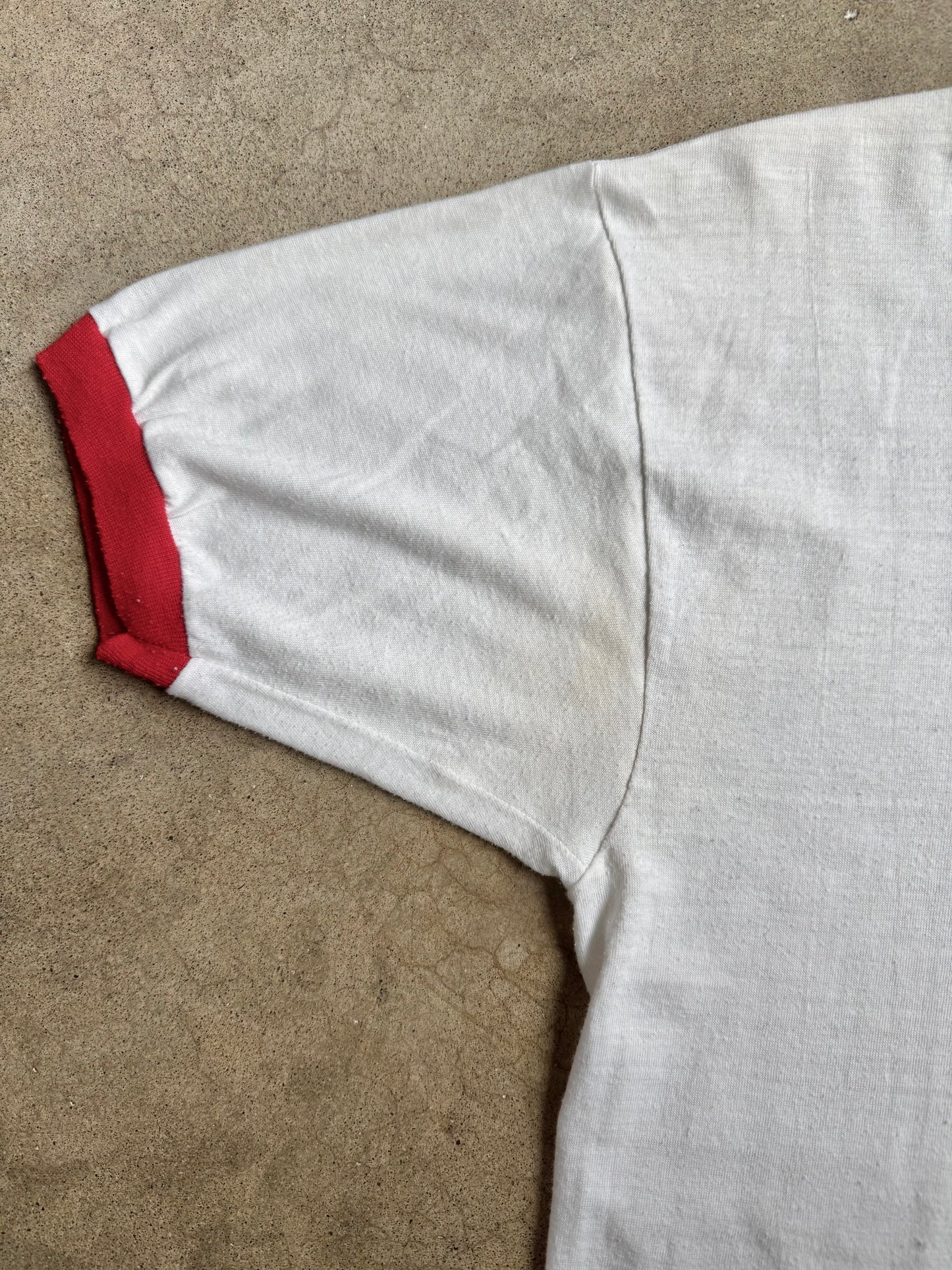 Vintage 1980s Bien Mur Sandia Indian Reservation Ringer Tee | XL