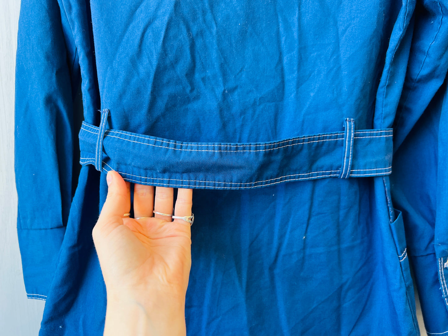 Vintage 1960’s/70’s Navy Blue Collared Button Down Shirt