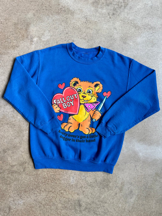 Fall Out Boy Dagger Teddy Crewneck Sweatshirt | S/M