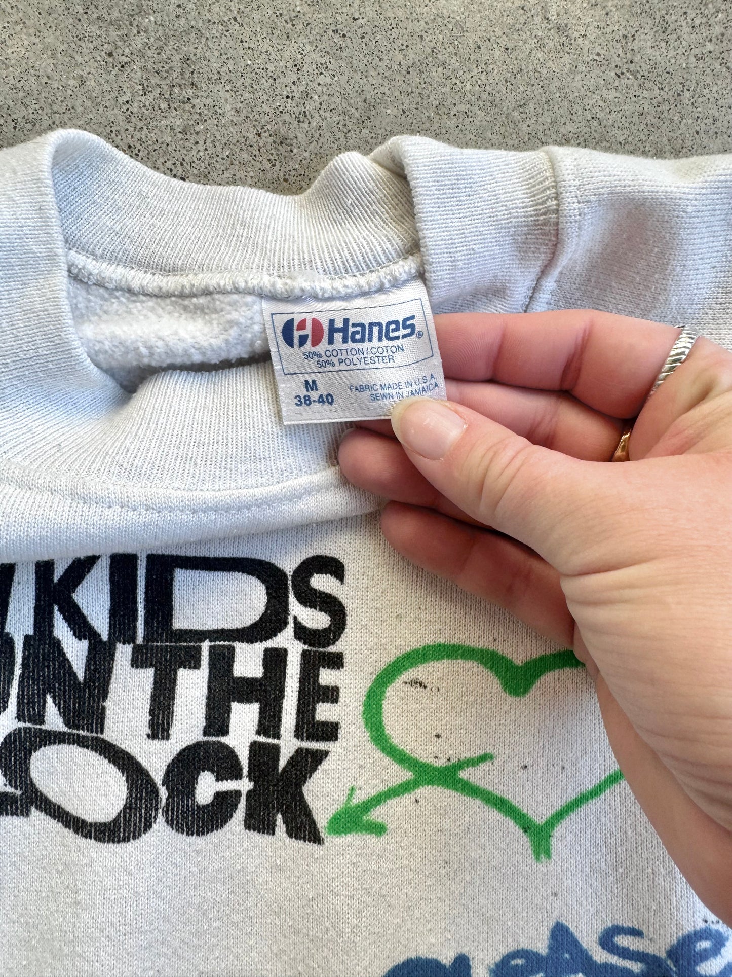 Vintage 1990s New Kids On The Block "Hangin’ Tough" Graphic Raglan Sweatshirt | Medium