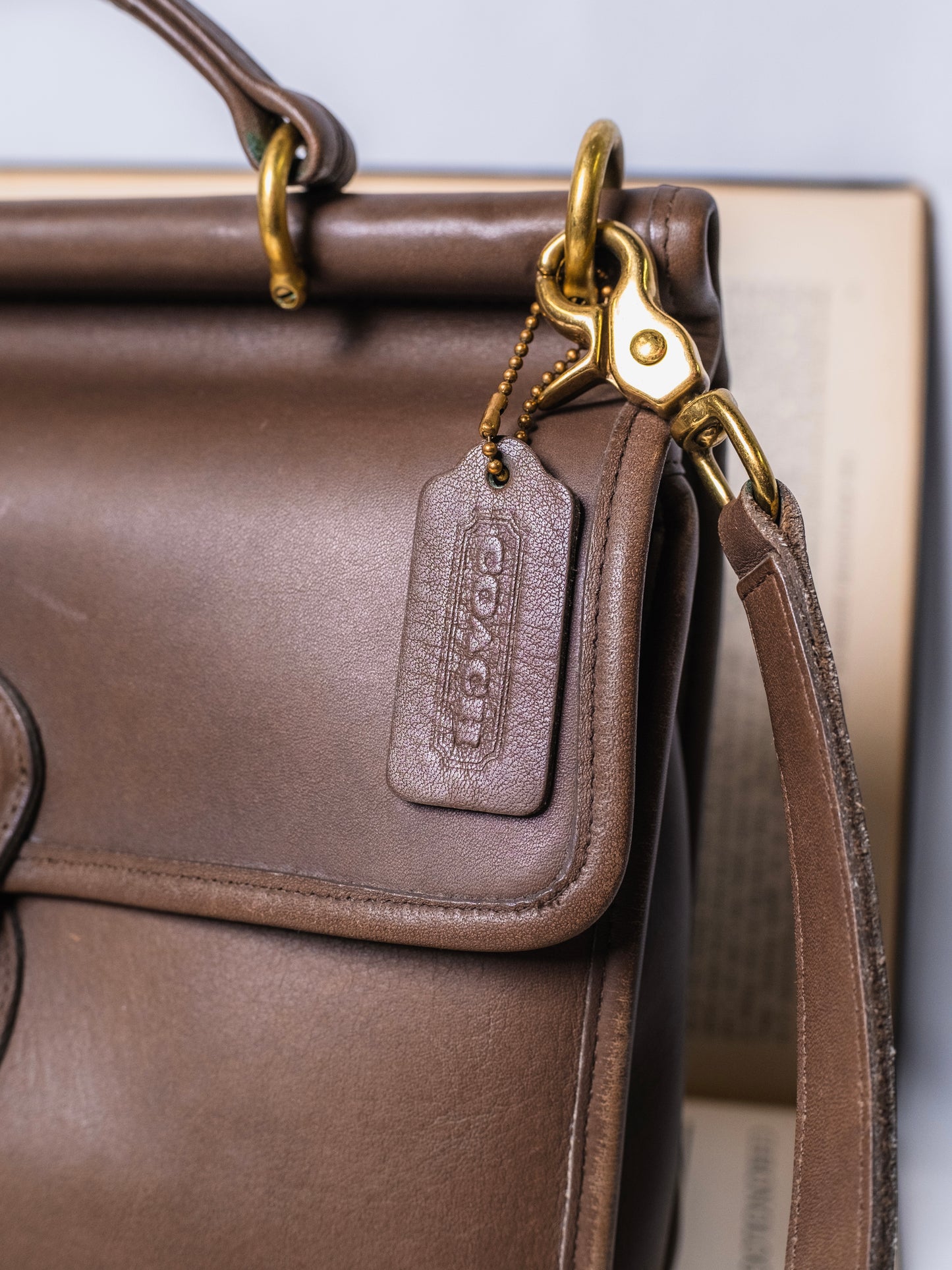 Vintage 1990s Coach Willis Bag | Taupe Style No. 9927