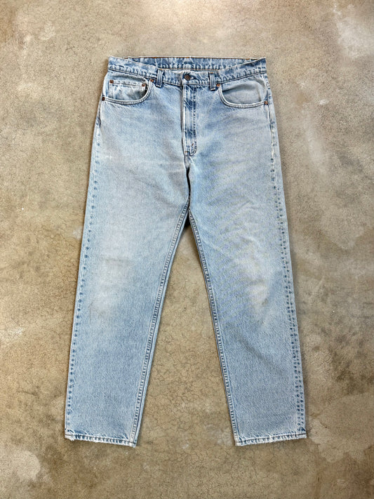 Vintage 1990s Levi's 505 Light Wash Jeans | Waist 36”
