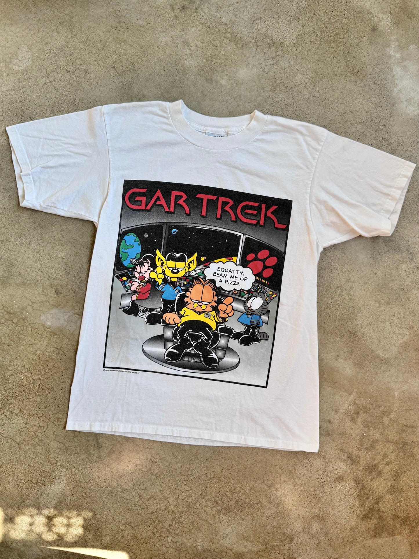 Vintage 1990s Garfield “Gar Trek” Graphic Tee | Large