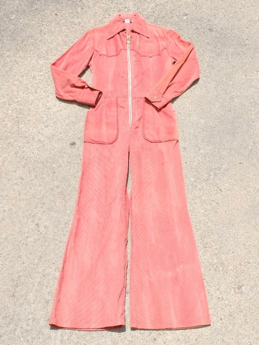 Vintage Sears Western Corduroy Jumpsuit | S/M