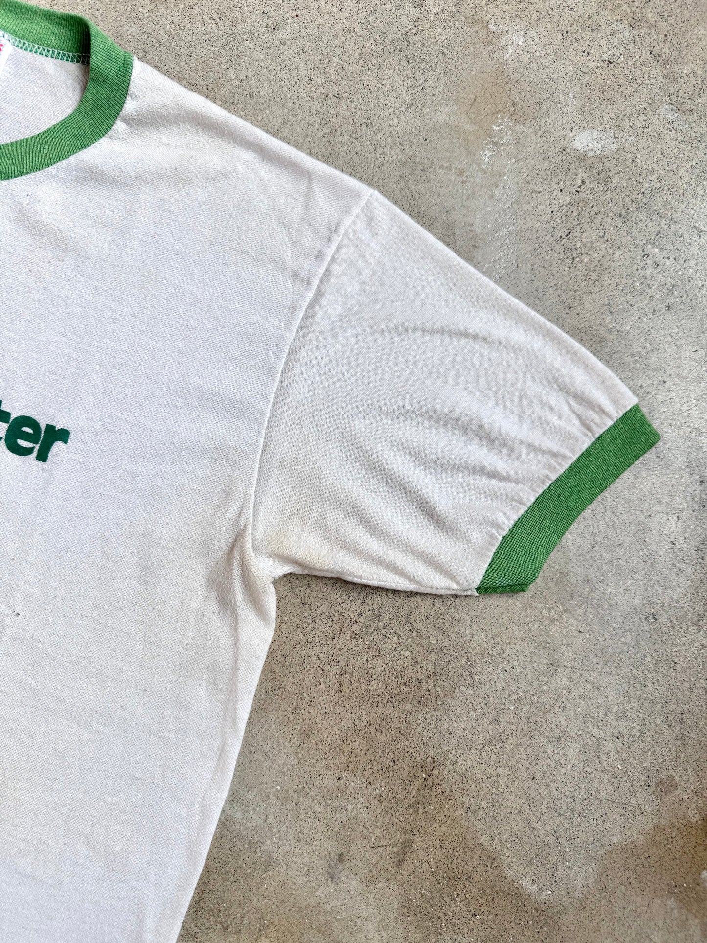 Vintage 1980s Sun City Center Florida Ringer Tee | Large