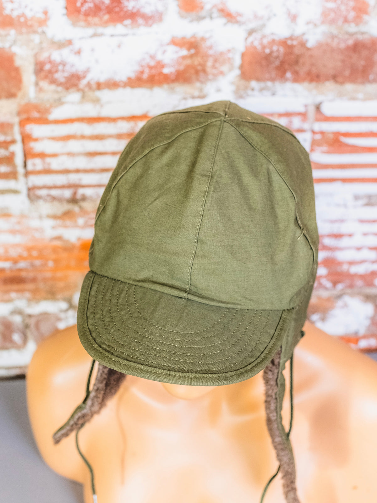 Vintage 1950s Military Cold Weather Field Pile Cap