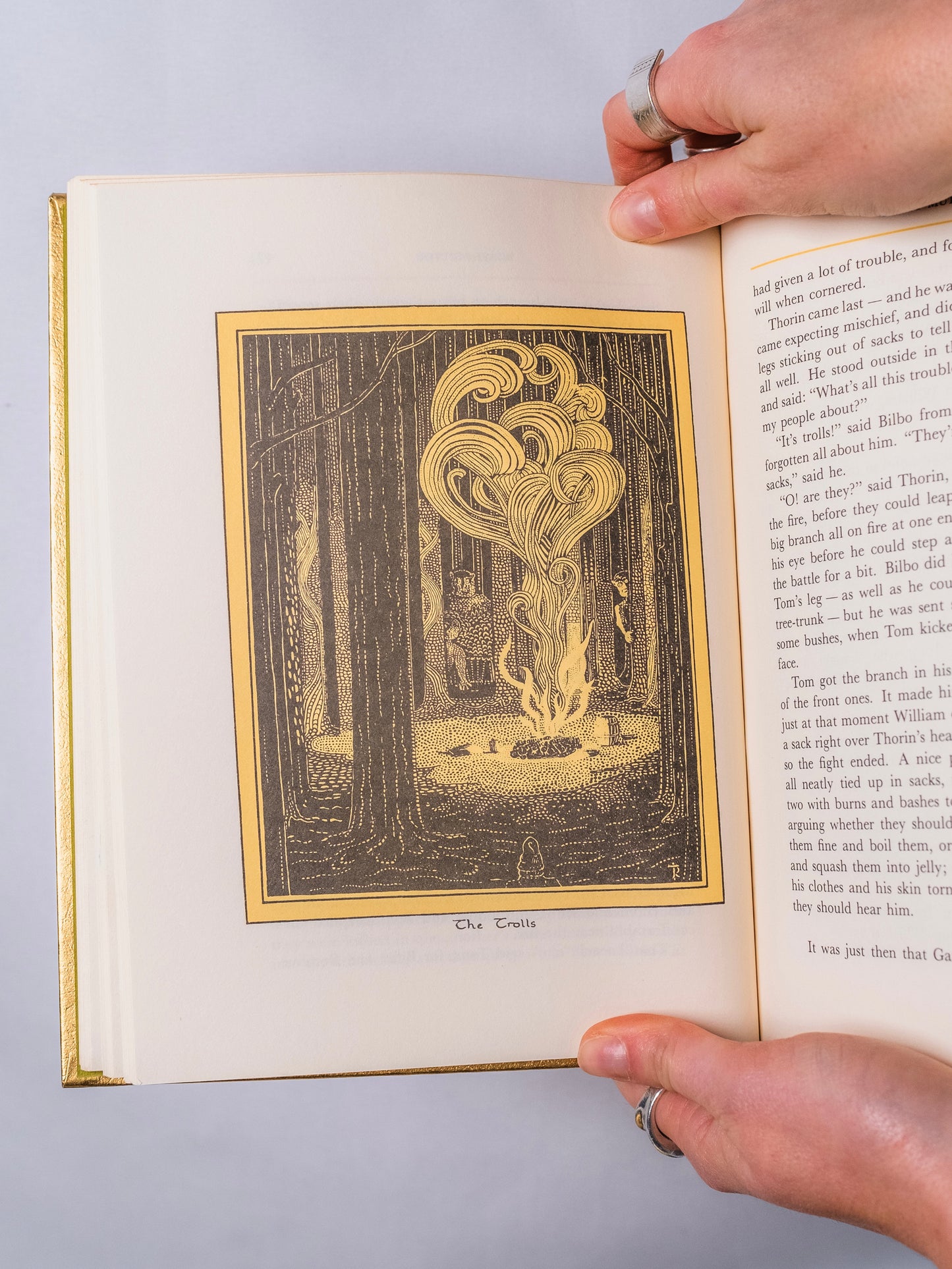 Vintage 1980s The Hobbit J.R.R. Tolkien 50th Anniversary Book