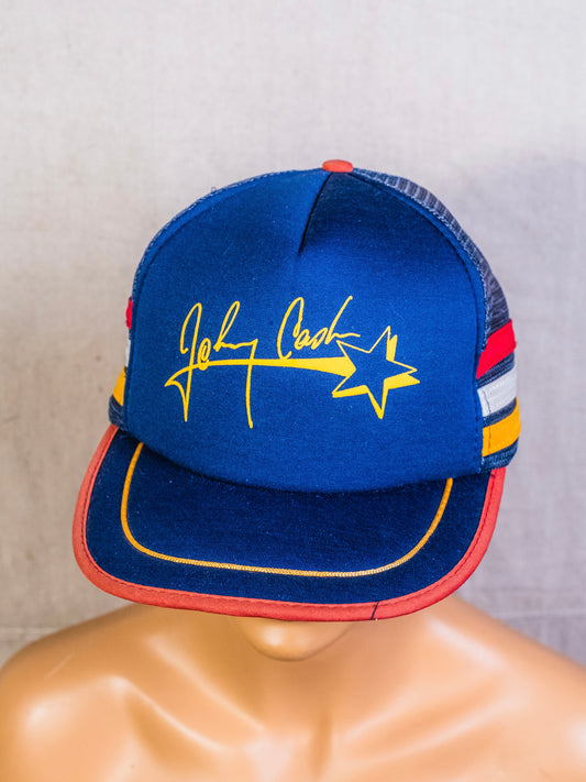 Vintage 1970s Johnny Cash Tour Merch Trucker Hat