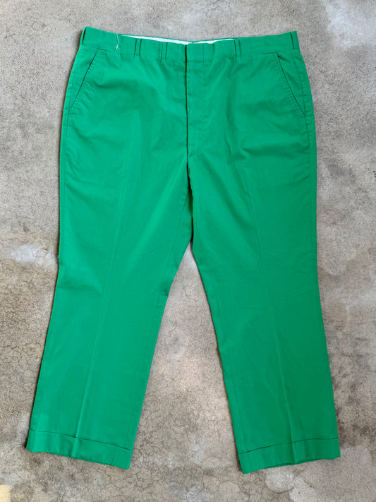 Vintage 1960s Tartan Corner by Corbin Green Cuffed Trousers | Waist 40”
