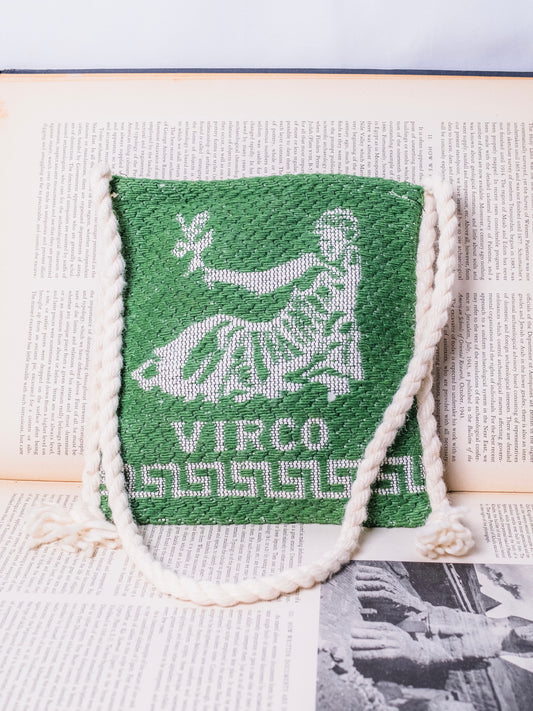 Vintage 1960s Greek "Virgo" Tapestry Bag