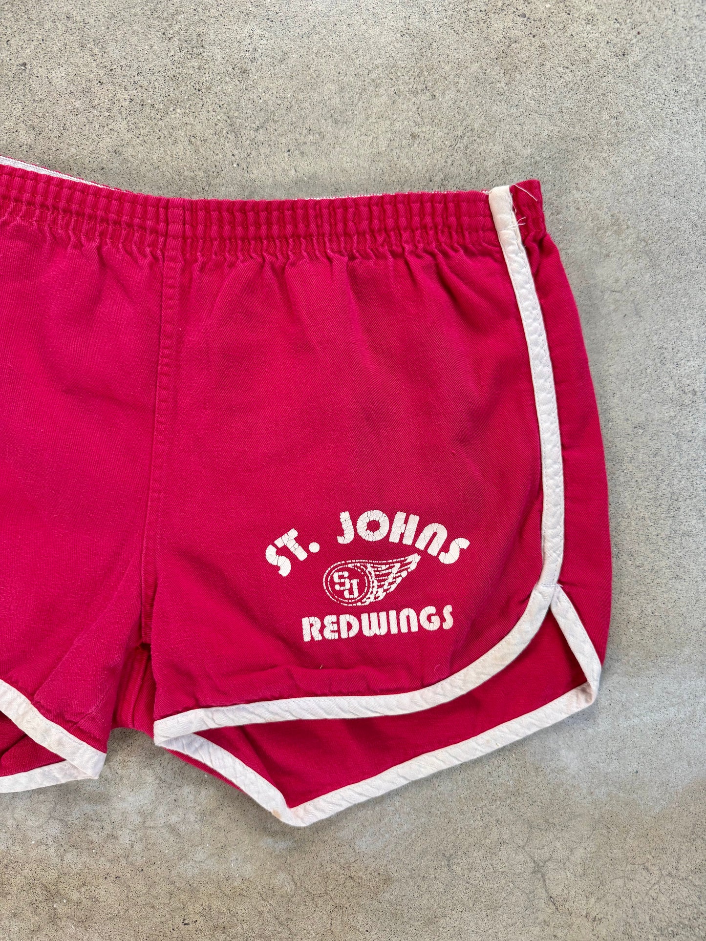 Vintage 1970s St. Johns Redwings Cotton Athletic Shorts | Medium