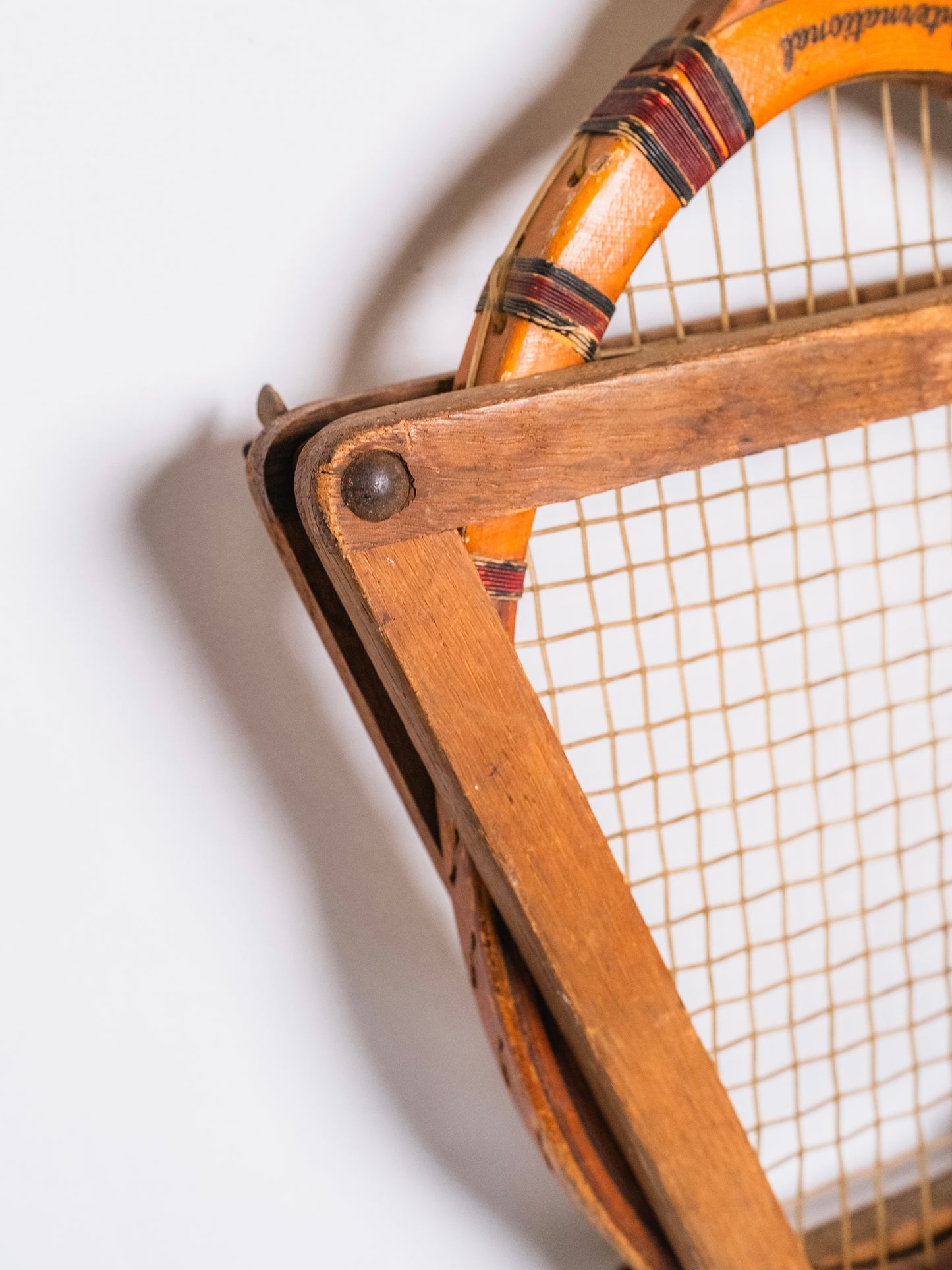 Vintage 1920’s Dunlop Maxply International Wooden Tennis Racket w/ Head Press