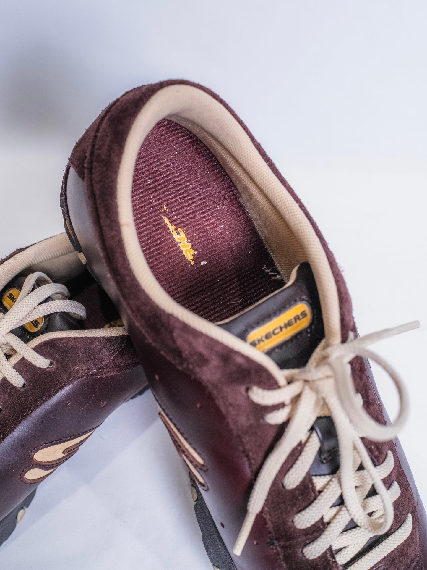 Vintage 1990s Skechers Brown Leather & Suede Sneakers | Women’s 10