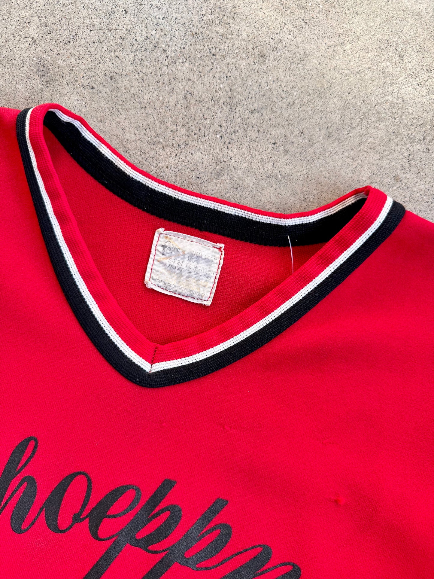 Vintage Felco Schoeppner Construction Red Baseball Jersey | S/M