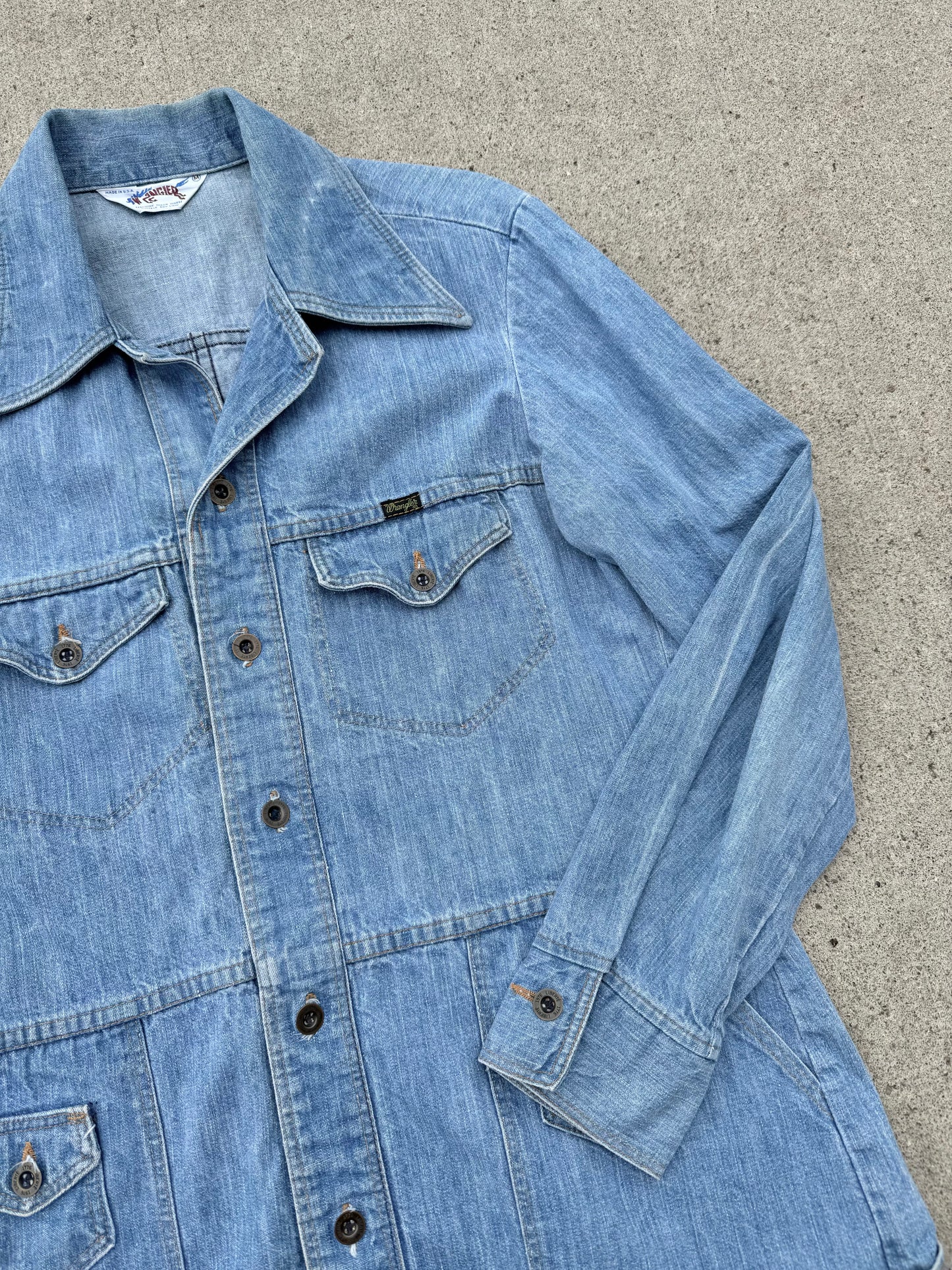 Vintage 1976 Wrangler Denim Chore Jacket | Medium