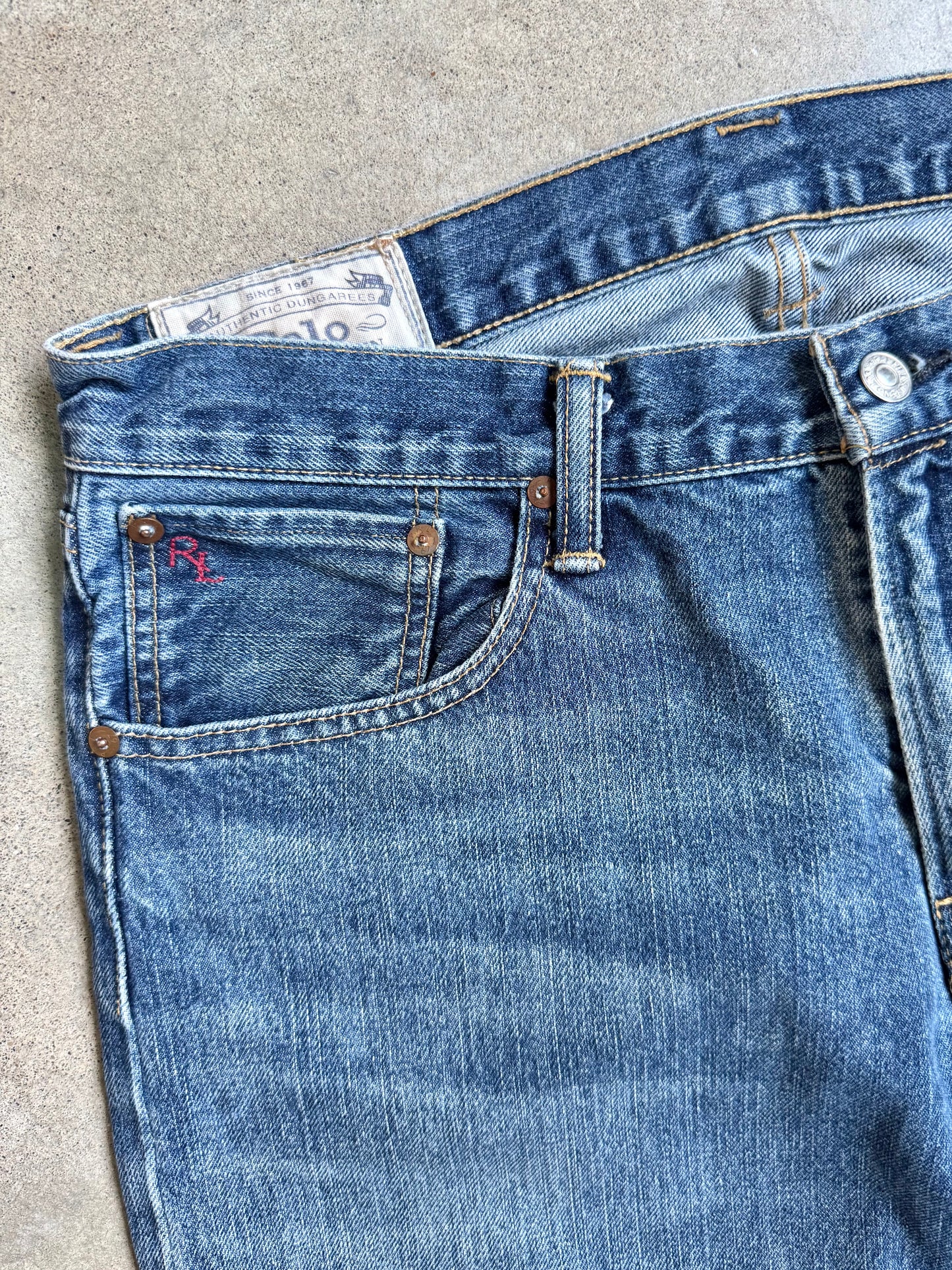 Polo Ralph Lauren Varick Slim Straight Warwick Wash Jeans | 33x32
