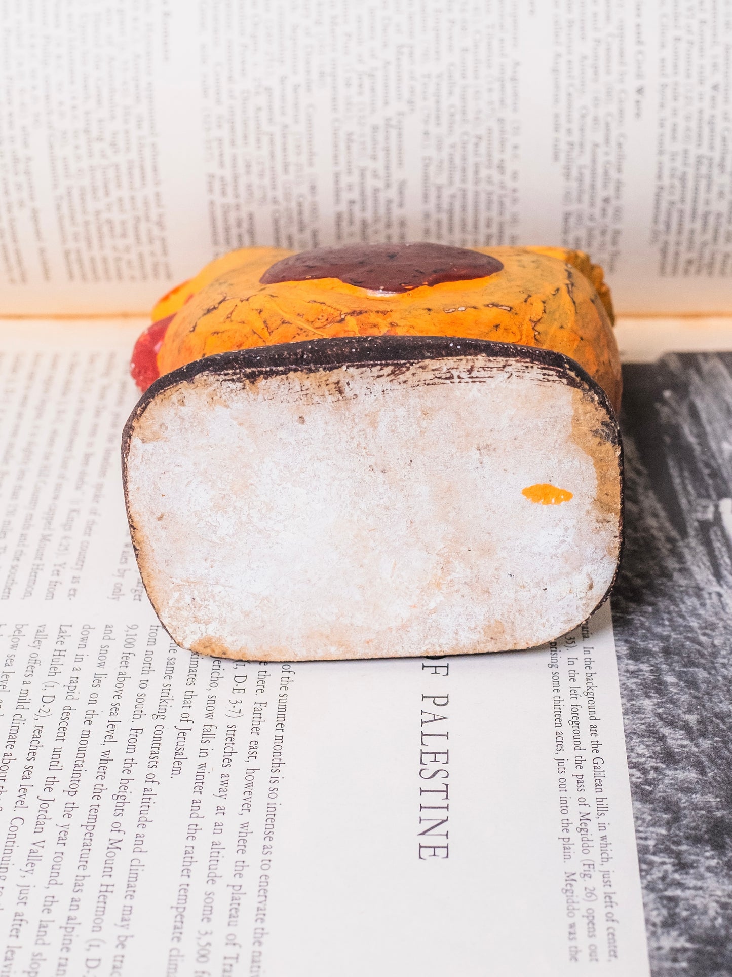 Vintage 1970s Chalkware Rustic Folk Art Chicken Figurine