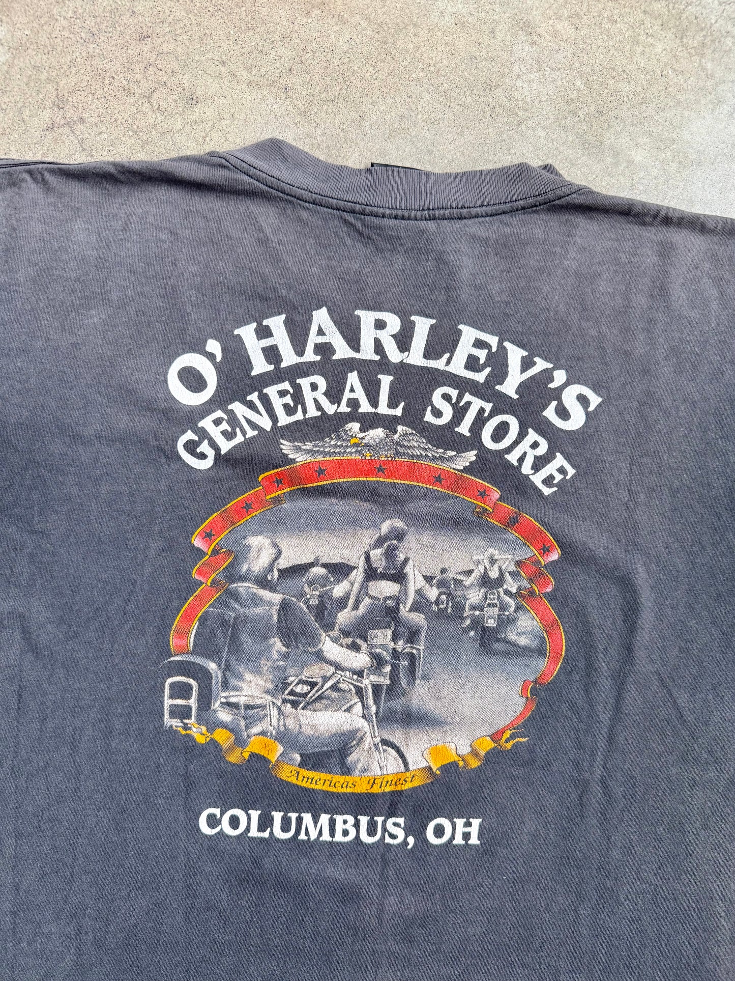 Vintage 1994 Harley Davidson 53rd Anniversary Columbus, OH Distressed Tee | XL