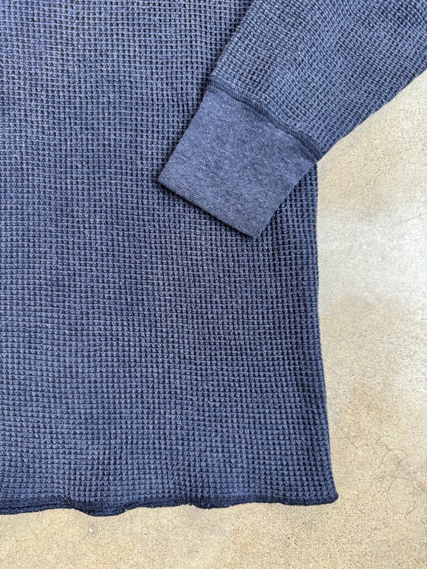 Vintage 1980s J.E. Morgan’s Long Johns Navy Waffle Knit Thermal | Medium