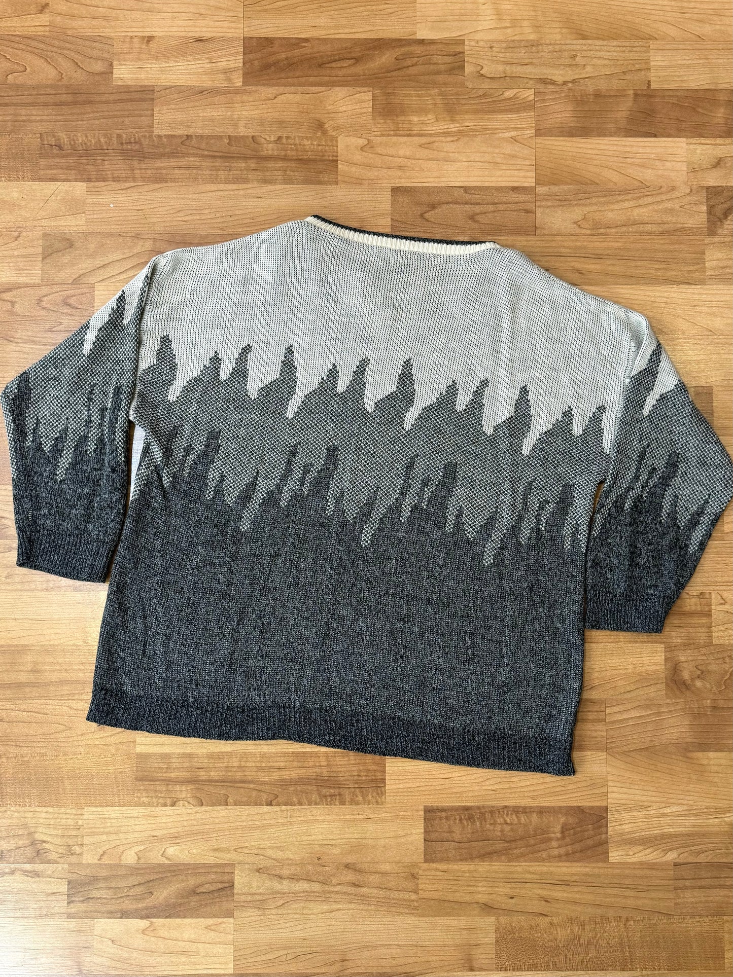 Vintage Garland Grey Flame Sweater | Large