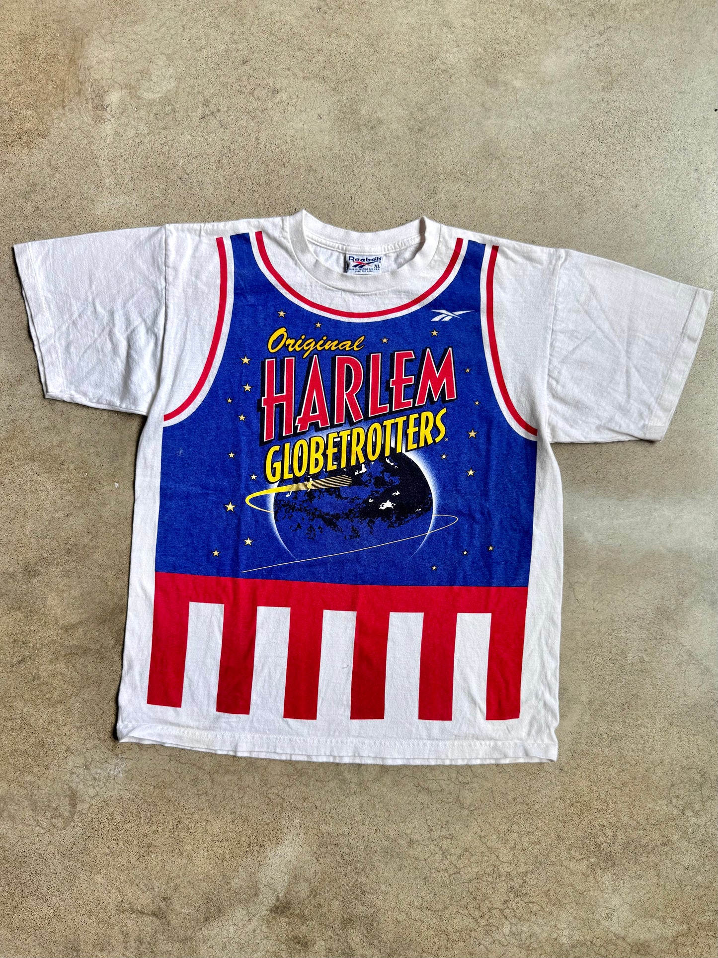 Vintage Reebok Harlem Globetrotters Graphic Tee | XL