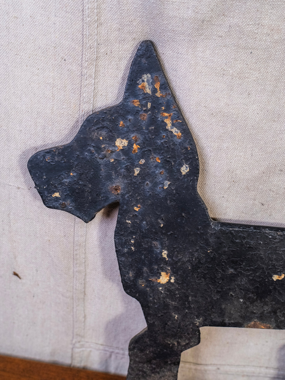 Antique Cast Iron Scottish Terrier Yard Sign