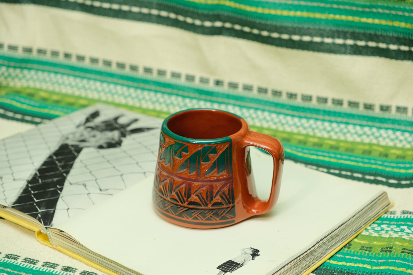 Vintage Mexican Terracotta Mug