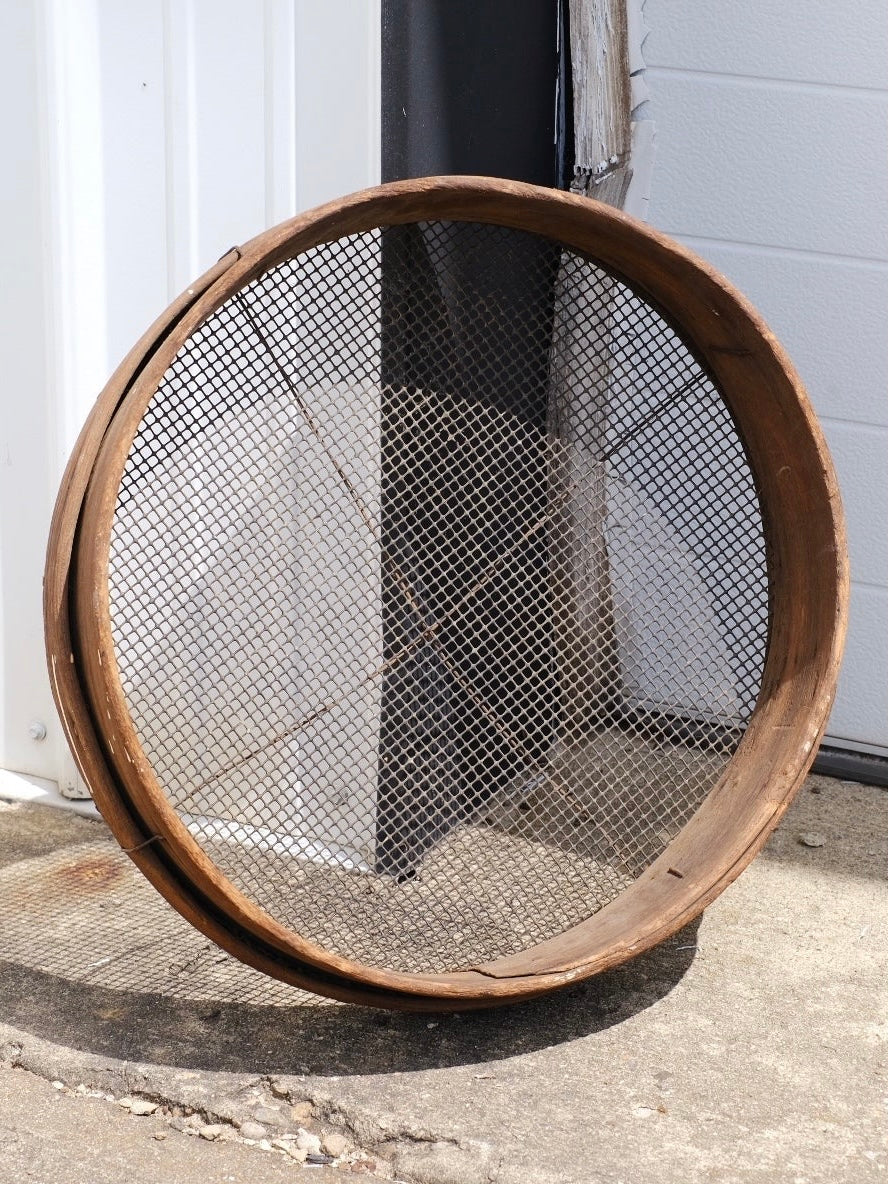 Early 1900’s Bentwood and Wire Grain Sieve | Sifter