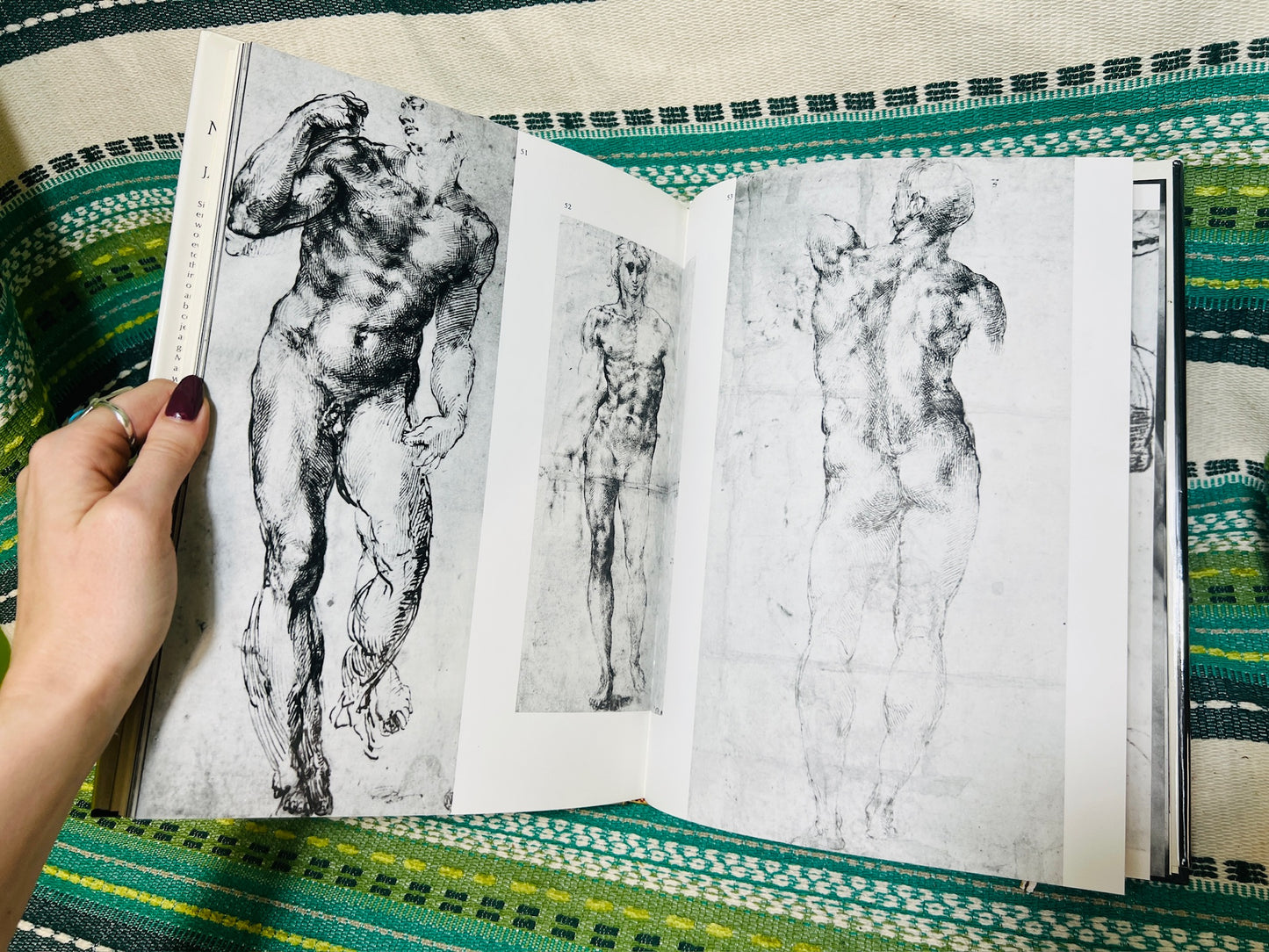 Vintage Michelangelo: A Lesson In Anatomy Hardcover Book