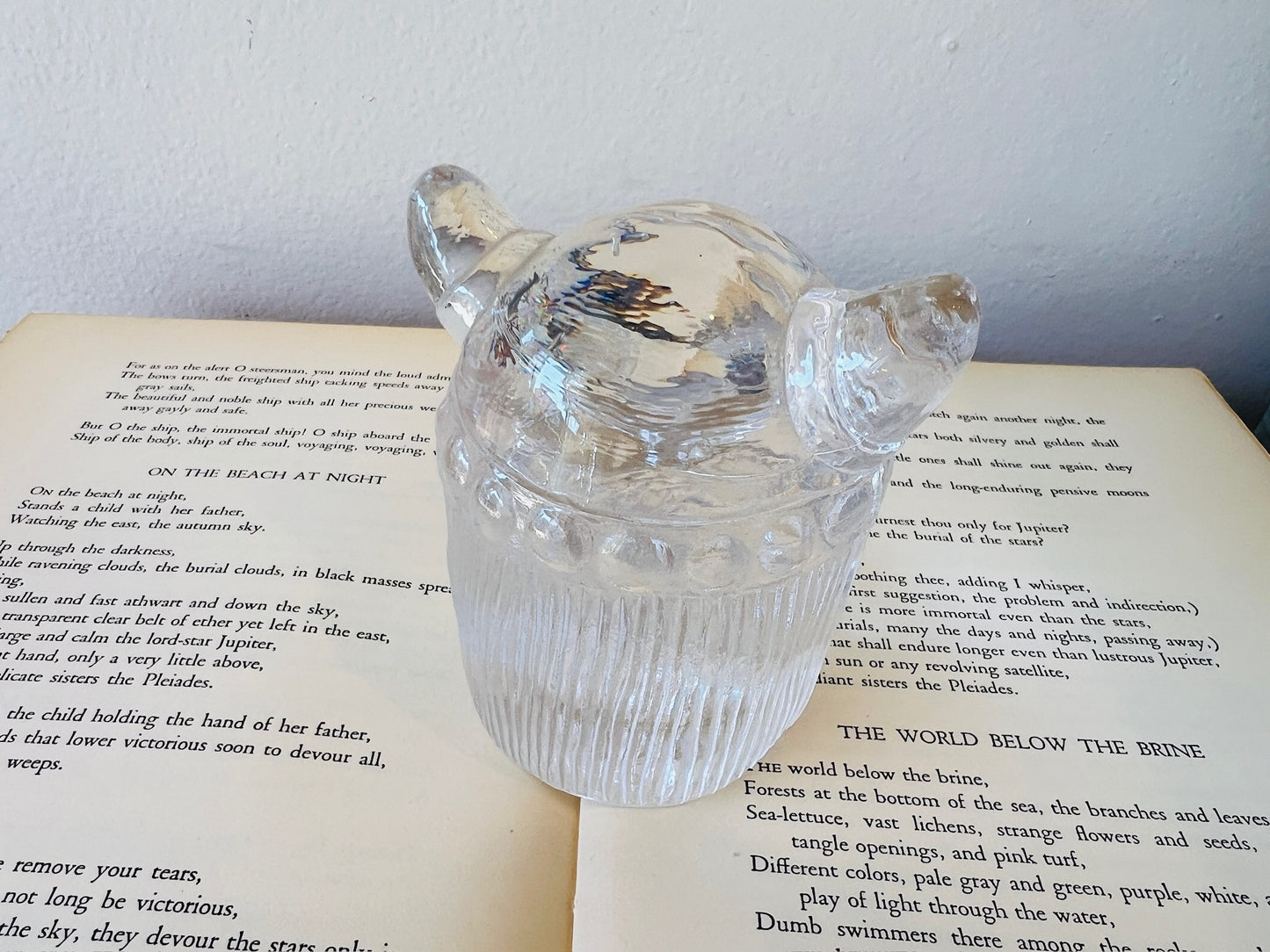 Vintage Gullaskruf Crystal Glass Viking Head